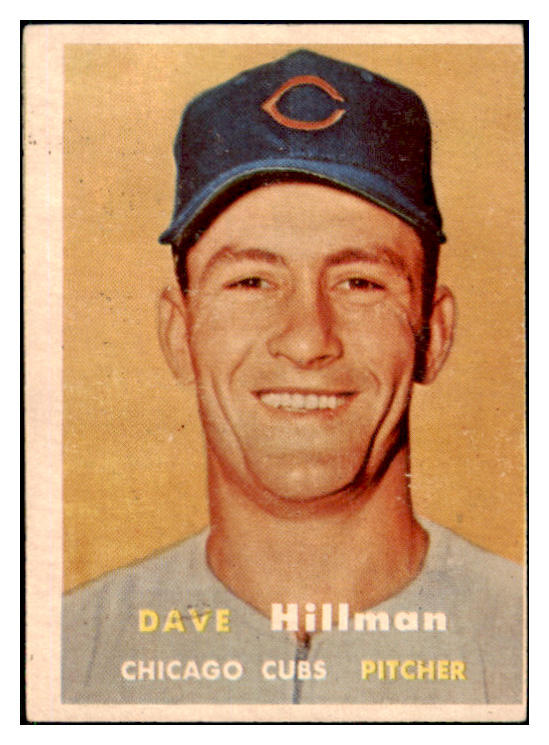 1957 Topps Baseball #351 Dave Hillman Cubs VG 508413