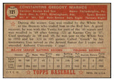 1952 Topps Baseball #121 Gus Niarhos Red Sox EX 508428