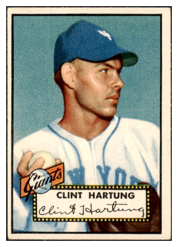 1952 Topps Baseball #141 Clint Hartung Giants EX 508432