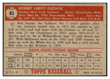 1952 Topps Baseball #085 Bob Kuzava Yankees EX 508434