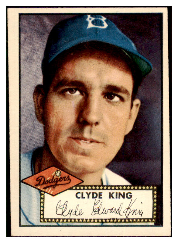 1952 Topps Baseball #205 Clyde King Dodgers EX 508436