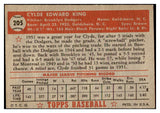 1952 Topps Baseball #205 Clyde King Dodgers EX 508436