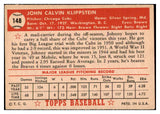 1952 Topps Baseball #148 Johnny Klippstein Cubs EX 508440