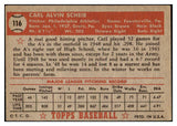 1952 Topps Baseball #116 Carl Scheib A's VG-EX 508452