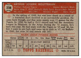 1952 Topps Baseball #238 Art Houtteman Tigers VG-EX 508455