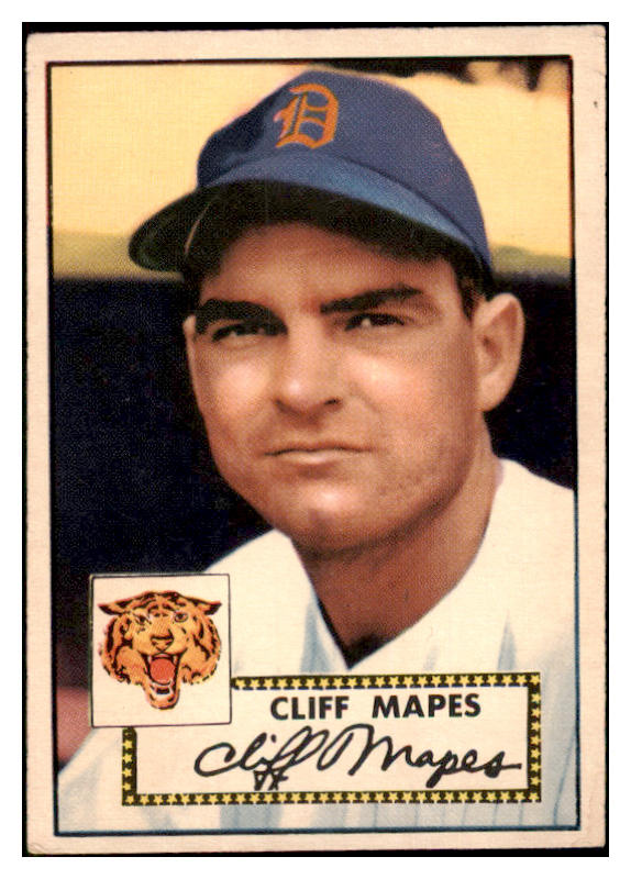 1952 Topps Baseball #103 Cliff Mapes Tigers VG-EX 508459