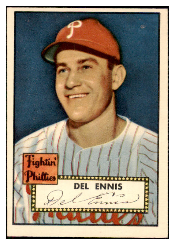 1952 Topps Baseball #223 Del Ennis Phillies EX-MT 508462