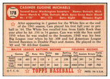 1952 Topps Baseball #178 Cass Michaels Senators EX-MT 508464