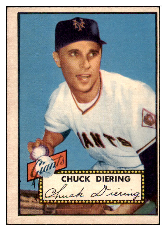 1952 Topps Baseball #265 Chuck Diering Giants EX 508470