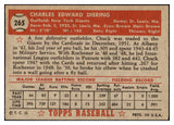 1952 Topps Baseball #265 Chuck Diering Giants EX 508470