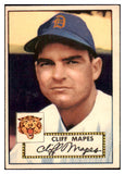 1952 Topps Baseball #103 Cliff Mapes Tigers EX+/EX-MT 508475