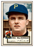 1952 Topps Baseball #138 Bill Macdonald Pirates EX+/EX-MT 508480