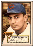 1952 Topps Baseball #105 John Pramesa Cubs EX+/EX-MT 508483