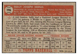 1952 Topps Baseball #196 Solly Hemus Cardinals EX+/EX-MT 508484