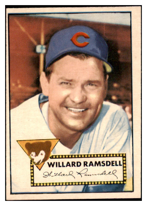 1952 Topps Baseball #114 Willard Ramsdell Cubs EX+/EX-MT 508487