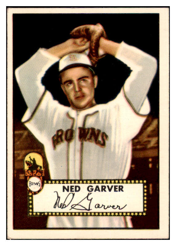 1952 Topps Baseball #212 Ned Garver Browns EX+/EX-MT 508488