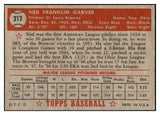 1952 Topps Baseball #212 Ned Garver Browns EX+/EX-MT 508488