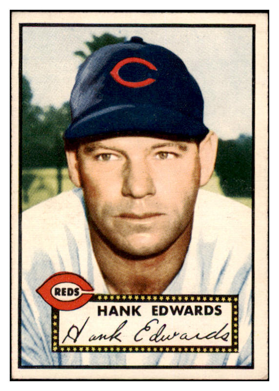 1952 Topps Baseball #176 Hank Edwards Reds EX+/EX-MT 508491