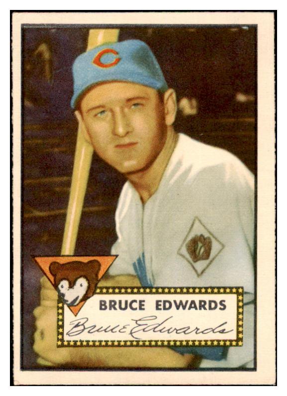 1952 Topps Baseball #224 Bruce Edwards Cubs EX+/EX-MT 508492