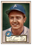 1952 Topps Baseball #034 Elmer Valo A's EX-MT Black 508502