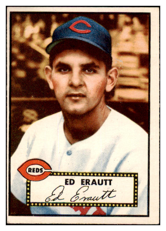 1952 Topps Baseball #171 Ed Erautt Reds EX+/EX-MT 508507