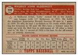 1952 Topps Baseball #119 Maurice McDermott Red Sox EX+/EX-MT 508508