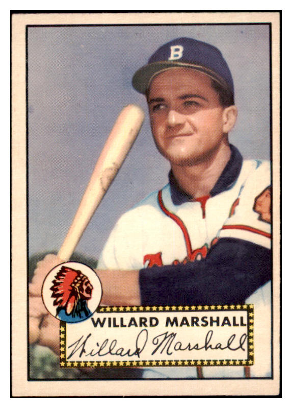 1952 Topps Baseball #096 Willard Marshall Braves EX-MT 508513