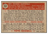 1952 Topps Baseball #264 Roy Hartsfield Braves EX+/EX-MT 508521