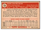 1952 Topps Baseball #156 Frank Hiller Reds EX-MT 508531