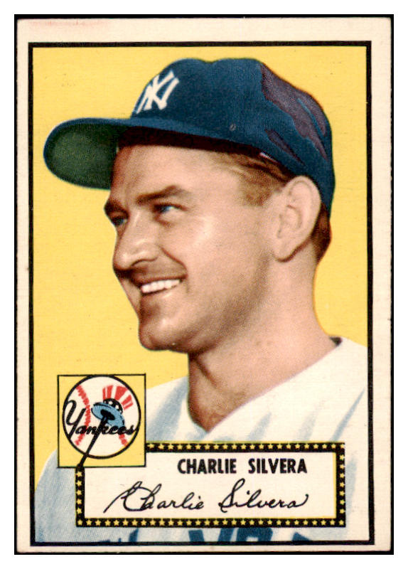 1952 Topps Baseball #168 Charlie Silvera Yankees EX-MT 508532