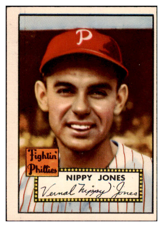 1952 Topps Baseball #213 Nippy Jones Phillies EX-MT 508538