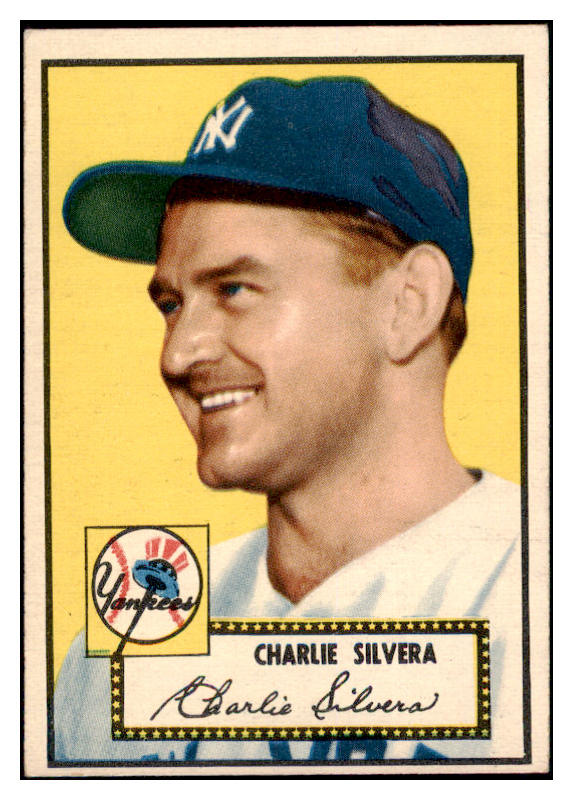 1952 Topps Baseball #168 Charlie Silvera Yankees EX-MT 508540