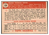 1952 Topps Baseball #179 Frank Smith Reds EX-MT 508543