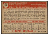 1952 Topps Baseball #113 Dick Sisler Reds EX-MT 508548