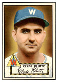 1952 Topps Baseball #132 Clyde Kluttz Senators EX-MT 508549