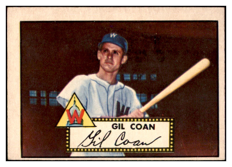 1952 Topps Baseball #291 Gil Coan Senators EX-MT 508557