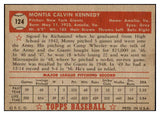 1952 Topps Baseball #124 Monte Kennedy Giants EX-MT 508569