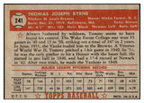 1952 Topps Baseball #241 Tommy Byrne Browns EX-MT 508572