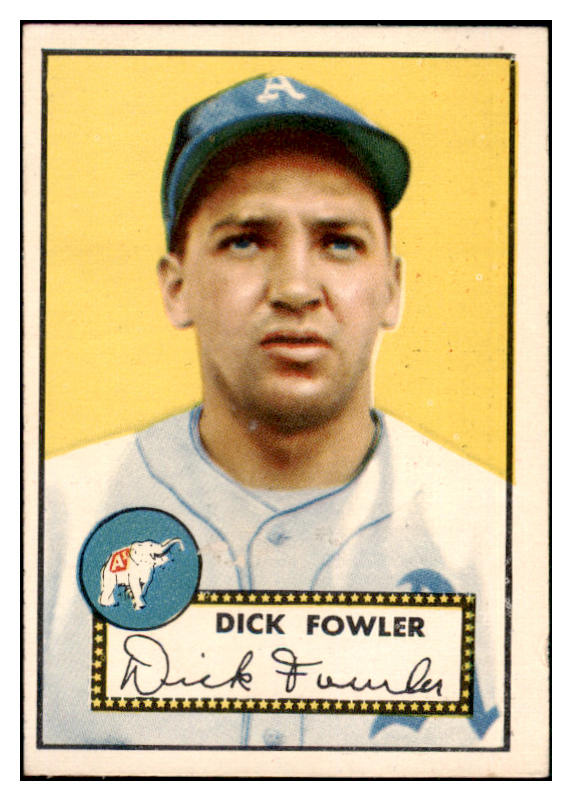 1952 Topps Baseball #210 Dick Fowler A's EX-MT 508573