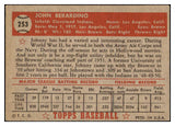 1952 Topps Baseball #253 Johnny Berardino Indians VG-EX 508585