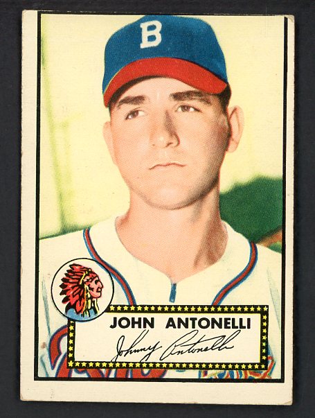 1952 Topps Baseball #140 John Antonelli Braves VG 508592