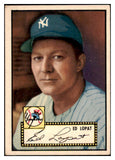 1952 Topps Baseball #057 Eddie Lopat Yankees VG-EX Black 508612