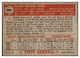 1952 Topps Baseball #200 Ralph Houk Yankees VG-EX 508614