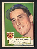 1952 Topps Baseball #126 Fred Hutchinson Tigers VG-EX 508619