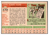 1955 Topps Baseball #173 Bob Kline Senators VG 508623