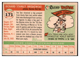 1955 Topps Baseball #171 Dick Brodowski Red Sox EX 508633