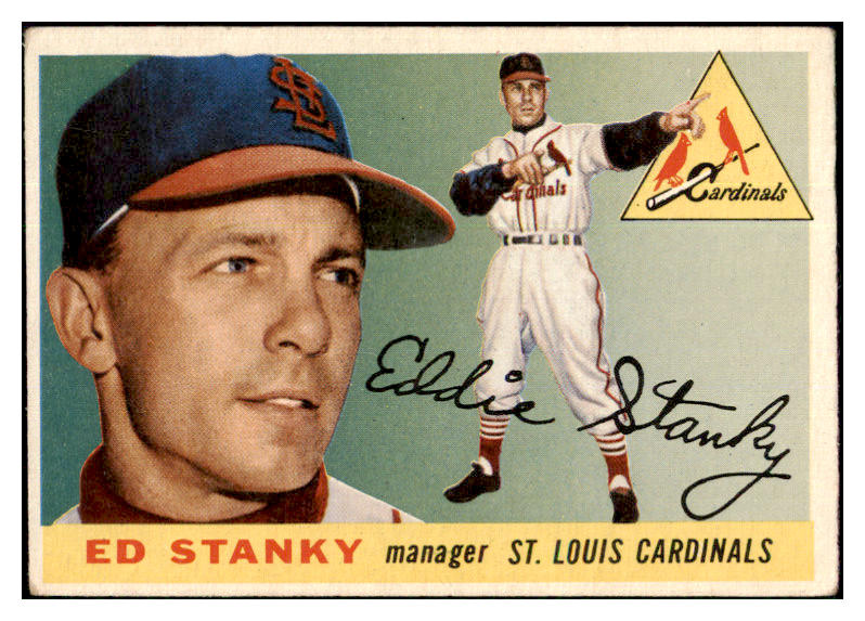 1955 Topps Baseball #191 Eddie Stanky Cardinals VG 508638