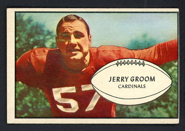 1953 Bowman Football #013 Jerry Groom Cardinals EX 508646