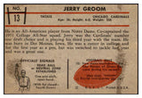 1953 Bowman Football #013 Jerry Groom Cardinals EX 508646