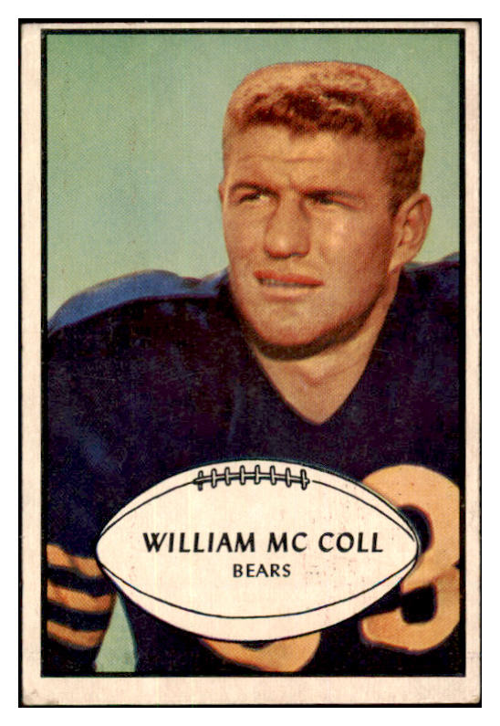 1953 Bowman Football #012 Bill McColl Bears EX 508647